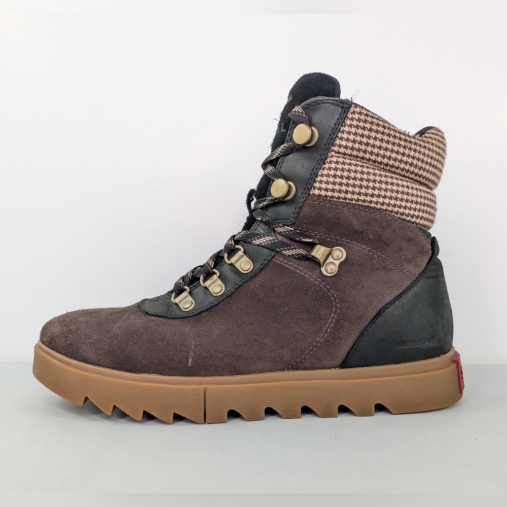 Sorel Joan of Arctic Next Lite Hiker Boots Womens Size 9 Brown Suede Waterproof